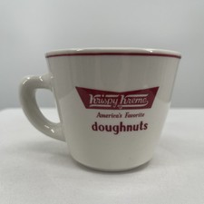 Jackson Custom China KRISPY KREME DOUGHNUTS Coffee Cup Mug Ceramic 1980s VTG 8oz picture