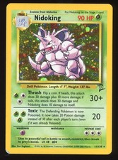 Nidoking Pokemon TCG Base Set 2 2000 Holo Rare 11/130 MP picture
