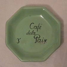 Vintage Café de la Paix Paris Bistro Tip Tray - La Stuzienne St-Uze French Potte picture