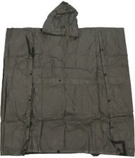 Authentic German Bundeswehr Army OD Green Wet Weather Poncho Shelter picture