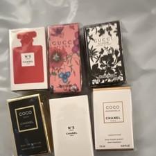 CHANEL & Gucci Lot of 6 Mini Perfumes: No.5 Coco Noir Mademoiselle Flora picture
