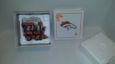 2005 Denver Broncos Danbury Mint Locomotive Train Christmas Ornament picture