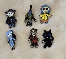 Lot of 6 Coraline inspired pins picture