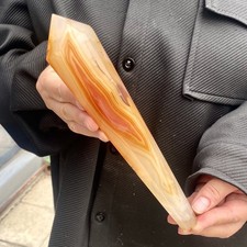 371G Natural Red striped agate scepter crystal mineral Healing picture