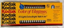 Vintage 1991 Kodak Color Of Christmas 50 Pink Lights Extra Bright New picture