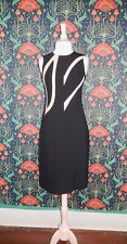 Narciso Rodriguez Black Pink Beige Sheath Shift Dress 40 picture