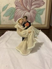 Vintage Roman Inc Wedding Bride Groom Figurine 1996 Kirkland’s Collectible picture