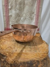 Antique Copper Zabaglione Pan-Sabayon Pan 23cm-9 inch diameter Hammered finish  picture