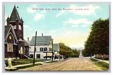 Main Street Looking East Dirt Road Bethlehem, New Hampshire NH Postcard picture