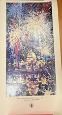 1989 George Bush Presidential Inaugural Gala Poster L Wilson Clark 32x16” picture