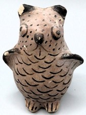 VTG Acoma Pueblo OWL Native American Indian Pottery Figure Sculpture c.1930 picture