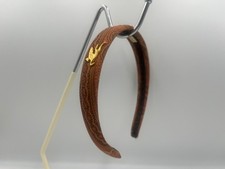 ETRO Paisley Headband Brown Gold Tone Pegasus Horse Motifs Women’s Hair Accessor picture
