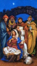 Let Us Adore Him A - Laminated Holy 25 CARDS picture
