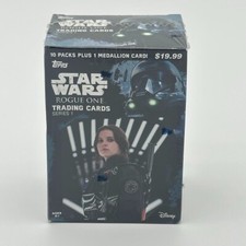 🚀2016 Topps Star Wars Rogue One Series 1 Factory Sealed Blaster Box-MEDALLION🚀 picture