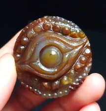 Rare 23G Natural Beautiful Gobi Agate Eyes Agate Crystal Gift Stone Healing D22 picture