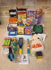 Basic Fun Miniature Game Toy Keychains Hasbro Mattel Board Games +3 Lot Of 19 picture