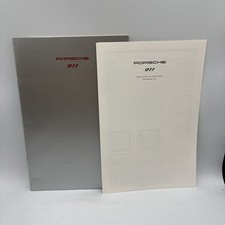 1992 Porsche 911 Carrera Sales Brochure Catalog w/Data Insert 36 pgs picture
