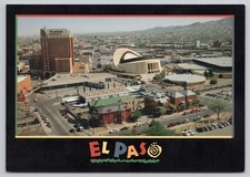 El Paso Texas, Downtown Aerial View, Vintage Postcard picture