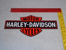 VINTAGE HARLEY DAVIDSON MOTORCYCLES METAL GASOLINE OIL DEALER ADVERTISING SIGN picture