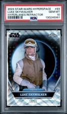 2024 Topps Chrome Star Wars Hyperspace Luke Skywalker Refractor /25 PSA 10 POP 2 picture