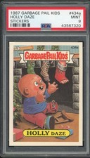1987 Topps Garbage Pail Kids 11th Series #434a Holly Daze PSA 9 MINT Os11 picture