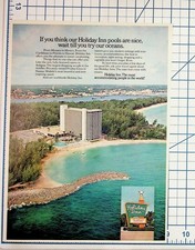 Vintage Holiday Inn Oceans Magazine Ad 1970s Travel Resort Ephemera picture