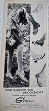 1968 Women's Sbicca Shoes Wildflowers pick vintage fashion ad picture