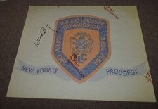 Vtg City of New York Taxi and Limousine Commission Car Door Decal 1990s NYC picture