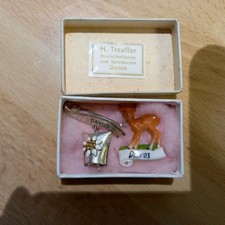 Vintage Davos Collectable Souvenir Swiss Alps Hat Pins/Brooches X2 1930-60s picture