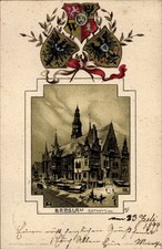 Embossed mat coat of arms litho Wrocław Wroclaw Silesia, City Hall - 11288203 picture