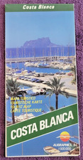 Costa Blanca Spain Tourist Map & Brochure ~ 1989 Multilingual Photos Landmarks picture
