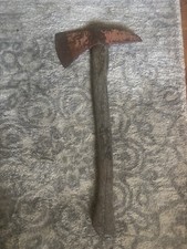Vintage 2¼ lb Fireman’s Pick Head Axe 20” Original Red Paint M17 Antique picture