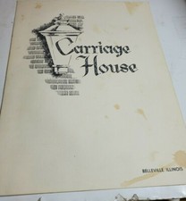 Vintage 1960s  Carriage House Restaurant Belleville Illinois.. picture