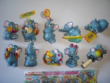 KINDER SURPRISE SET - FUNNY FANTEN BEACH ELEPHANTS 1995 - FIGURES COLLECTIBLES picture