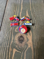 5 Authentic Rare Korean Badge/Pin lot - 5 Unique Badges picture