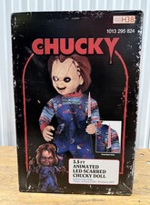 2025 Home Depot 3.5 Ft ANIMATED CHUCKY DOLL Scarred Chucky In Brown Shipping Box picture