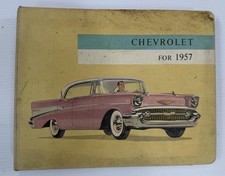 Rare 1957 Chevrolet Chevy Dealership Car Sales models colors Album Book old vtg picture