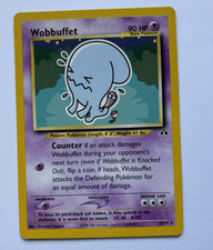 Vintage Pokémon Wobbuffet 35/75 Neo Discovery 2001 Non Holo Rare NM / LP picture