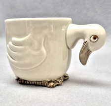Fitz & Floyd Animal Quackers Duck Mug with Head Down Middle picture