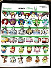 Disneyland 2026 Hidden Disney Wave A COMPLETE Set 37 Pins All 6 Themes w/Chasers picture