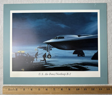 Vintage US Air Force Northrop B-2 Bomber Promotional Poster Boarding 2 Sided USA picture