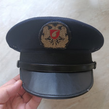 ALBANIAN MILITARY OFICER HAT CAP Blue -Garda Ushtria SHQIPTARE- Old CAP Size 58 picture