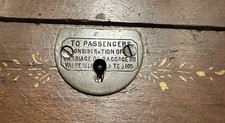 Victorian Document Jewelry Valuables Wooden Lock Box For Traveling picture