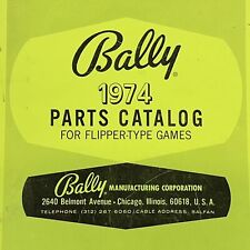 1974 Bally Parts Catalog Pinball Arcade Shuffle Manual ORIGINAL picture
