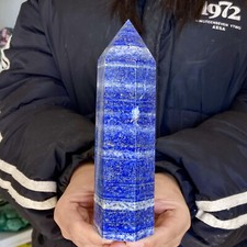 1.43LB Natural Lapis Lazuli quartz crystal single point tower healing picture