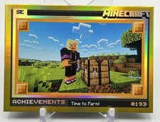 2025 Panini Minecraft Special Edition TIME TO FARM Gold Foil /50 #193 picture
