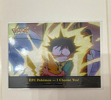 Topps Pokémon TV Animation Edition EP1 Pokémon—I Choose You Ash Pikachu Card picture