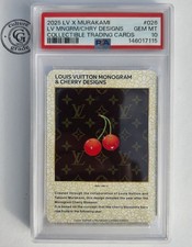 psa 10 | 2025 louis vuitton x murakami mngrm/cherry design trading card #026 🍒 picture