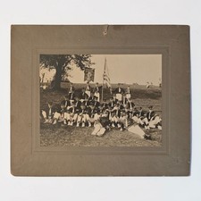 Antique 1910s Foresters of America Jr Branch Photograph Cabinet Card Plymouth PA picture
