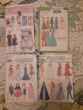 Wow Vintage Barbie Sewing Pattern Lot (4) picture